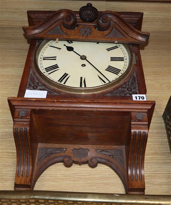 A fusee carved wall clock